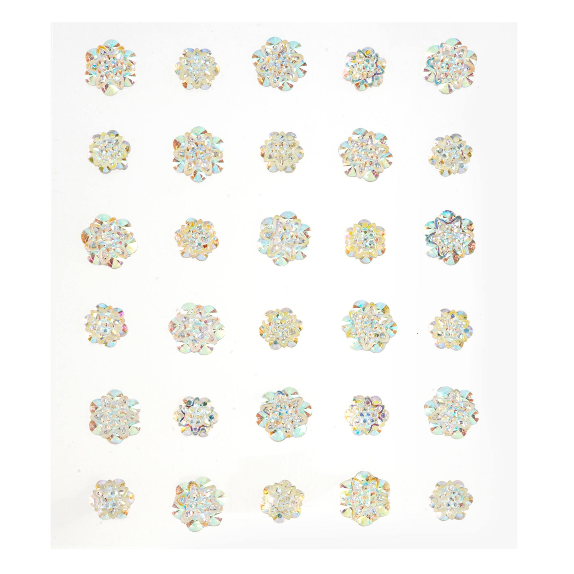 12 Packs: 30 ct. (360 total) Clear Iridescent Florette Bling Stickers by Recollections™